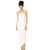 BCBGeneration Women's Strappy Back Evening Gown- Optic White- 2
