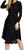 YUNDAI Women's Long Sleeve Polka Dot Casual Dress Pleated Loose Midi Dress with Pocket X-Large- Black YUNDAI Women's Long Sleeve Polka Dot Casual Dress Pleated Loose Midi Dress with Pocket X-Large- Black