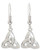 Pewter Irish Earrings Celtic Jewelry -Trinity Knot -Triquetra--