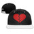 JLPOU-6 Mens/Womens Hip-hop Hats Broken Heart Adjustable Snapback Hat