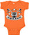 Amdesco Biker Baby Infant Bodysuit- Orange 6 Month