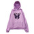 YAnGSale Women Hooded Sweatshirt Pocket Sweater Butterfly Printed Hoodies Casual Blouse Long Sleeve Shirt Solid Pullover -Purple- XL-