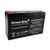 PowerStar 6V 10Ah AGM SLA Battery Replaces Interstate SLA0955