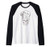 Mens Chef Skull Chef's Hat Kitchen Knives Cooking Chef Gift Raglan Baseball Tee