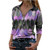 Womens Short Sleeve Shirts Cute Printed Lapel Tshirts Blouse Summer Casual Tops Loose Fit Graphic Tees Purple