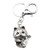 FOY-MALL Cute Fortune Cat Rhinestone Alloy Handbag Charm Key Ring H1246M