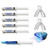 White Teeth Global Teeth Whitening Kit 44 percent Tooth Bleaching Gel with trays- remin and LED Accelerator Light