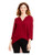 Alfani Womens V-Neck Hi-Low Pullover Top Red 4
