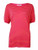 Calvin Klein Womens Striped Short Sleeves Pullover Top Pink S