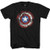 Marvel Captain America Distressed Shield Logo Mens T-Shirt-Black-Large-