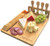 Cheese Board and Knife Set | Wine Board | Organic Bamboo Wood Charcuterie Platter Serving Board Cheese Tray with Cutlery | Perfect for Birthday- Housewarming  and  Wedding Gifts | 20 Pack Flag Markers Cheese Board and Knife Set | Wine Board | Organic Bamboo Wood Charcuterie Platter Serving Board Cheese Tray with Cutlery | Perfect for Birthday- Housewarming  and  Wedding Gifts | 20 Pack Flag Markers
