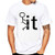 Wohelen Short Sleeve Shirts for Men Funny Graphic T-Shirts Summer Casual Loose Crew Neck Letter Printed Tee Shirts -White-XL-