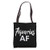 Aquarius AF Brush Writing / Zodiac Aquarius Birthday Gift Tote Bag