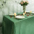 TRLYC 50" 85" Sparkly Mint Table Cloth Sequin Tablecloth for Wedding