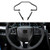 Thenice for 10th Gen Civic ABS Carbon Fiber Style Steering Wheel Trims Interior Decaration Sticker for Honda Civic 2021 2020 2019 2018 2017 2016