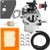Harbot XT675 14 853 68-S Carburetor with 14 083 15-S Air Filter Tune Up Kit for Kohler XT650 XT6.5 XT6.75 Engine Toro Lawn Mower