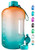 1 Gallon Water Bottle With Time Marker Large Water Bottle Gallon Water Bottle Motivational One Gallon Water Bottle With Straw 1 Gallon Water Jug With Time Marker Water Bottle Orange with Light Green