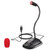 USB Desktop Microphone with Mute Button-LED Indicator- Plug and Play Condenser Cardioid- Compatible with PC- Laptop- Mac- PS4- 360 Gooseneck Design- Recording-Streaming-YouTube-Conference-Dictation-Gaming
