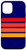 iPhone 12/12 Pro 70s Style Red Orange Retro Stripes Design On Blue Case