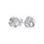 925 Solid Sterling Silver Small Love Knot Stud Earrings - Tiny Round Allergy Free Minimalist Jewelry