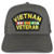 Armycrew XXL Oversize Vietnam Veteran Large Patch Mesh Back Trucker Cap - Charcoal