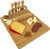 Cheese Board and Knife Set | Wine Board | Organic Bamboo Wood Charcuterie Platter Serving Board Cheese Tray with Cutlery | Perfect for Birthday- Housewarming  and  Wedding Gifts Cheese Board and Knife Set | Wine Board | Organic Bamboo Wood Charcuterie Platter Serving Board Cheese Tray with Cutlery | Perfect for Birthday- Housewarming  and  Wedding Gifts