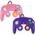 Gamecube Controller- Classic Wired Controller for Wii Nintendo Gamecube -Pink  and  Purple-2Pack-