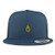 Trendy Apparel Shop Avocado Embroidered 5 Panel Flat Bill Trucker Mesh Back Cap - Navy