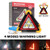 Multi-Function Emergency Light Triangle Warning Light 4 Modes Spot/Flashing Light Rechargeable Portable Power Bank Function For Outdoor Activities- Car repairing- Car Breakdown Situation- Camping