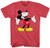 Mickey Mouse Laughing Disneyland World Funny Humor Pun Mens Adult Graphic Tee T-Shirt -Heather Red- Medium-