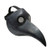 Townshine Plague Doctor Bird Mask Latex Long Nose Beak Cosplay Steampunk Halloween Mask Costume Props Black