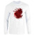 Pop Threads Blood Splattered Horror Bloody Halloween Costume White L Full Long Sleeve Tee T-Shirt