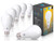 Triangle Bulbs 6-pack 9 Watt -60 Watt Equivalent- A19 Dimmable LED Light Bulbs- Soft White
