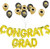 Congrats Grad Balloons - Congrats Grad Banner - Gold Graduation Balloons - Graduation Party Supplies 2019
