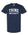 CreateMyTee | Trine University White Text T-Shirt | -Navy- Small-