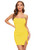 SheIn Women's Basic Solid Cami Dress Sleeveless Strap Bodycon Split Mini Party Club Dress Yellow Small SheIn Women's Basic Solid Cami Dress Sleeveless Strap Bodycon Split Mini Party Club Dress Yellow Small