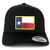Flexfit Texas State Flag Embroidered Iron on Patch Snapback Mesh Trucker Cap Black