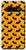 Galaxy S10 Halloween Bats Design Black White Dots Pattern Orange Case