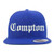 Trendy Apparel Shop Old English Font Compton City Embroidered Flat Bill Cap - Royal