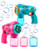 2 Bubble Guns for Kids- Bubble Machine Automatic Bubble Blower with Bubble Solution- HOPOCO Bubble Maker for Bubble Blaster Party Favors- Birthday Gift- Easter Outdoors Activity for Boy  and  Girl