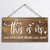 6"x 12" Rustic Solid Wood Home Decor Sign Wall Art Plaque -This is Us Our Life Our Story Our Home.