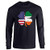 Pop Threads Irish American Flag Shamrock St. Patricks Day Black L Full Long Sleeve Tee T-Shirt