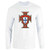Portugal Soccer National Team Football Retro Crest White S Full Long Sleeve Tee T-Shirt