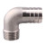 DERPIPE 1-1/4inch Hose Barb x 1inch Male NPT Stainless Steel 90 Degree Elbow Barbed Thread Pipe Fitting