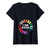 Womens I do nails nail tech V-Neck T-Shirt