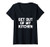 Womens Get Out Of My Kitchen T-Shirt funny cooking food cook Chef V-Neck T-Shirt