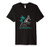 SLIM FIT Cat surfer waves surf board palm tree beach kitty