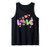 easter flamingo with Easter eggs basket love colorful egg Tank Top