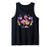 easter flamingo with Easter eggs basket love colorful egg Tank Top