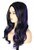 Topcosplay Women Wigs Long Wavy Black mix Purple Cosplay Wig Halloween Costume Wigs